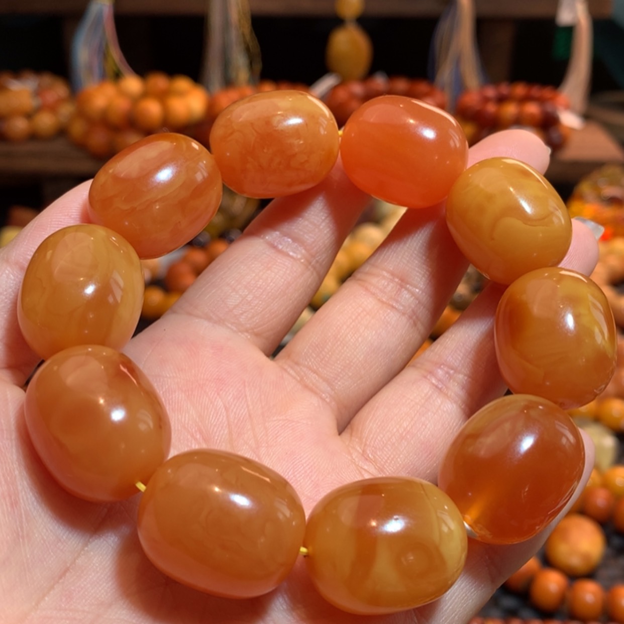 【闪购商品】手串蜜蜡未镶嵌蜜蜡手串