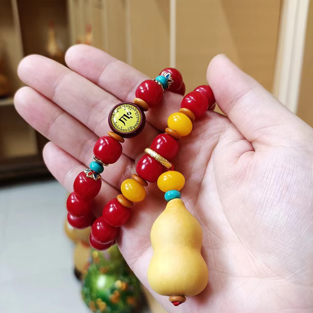 丹茗阁手工原创——天然葫芦 菩提手持 丹茗师兄手工制作