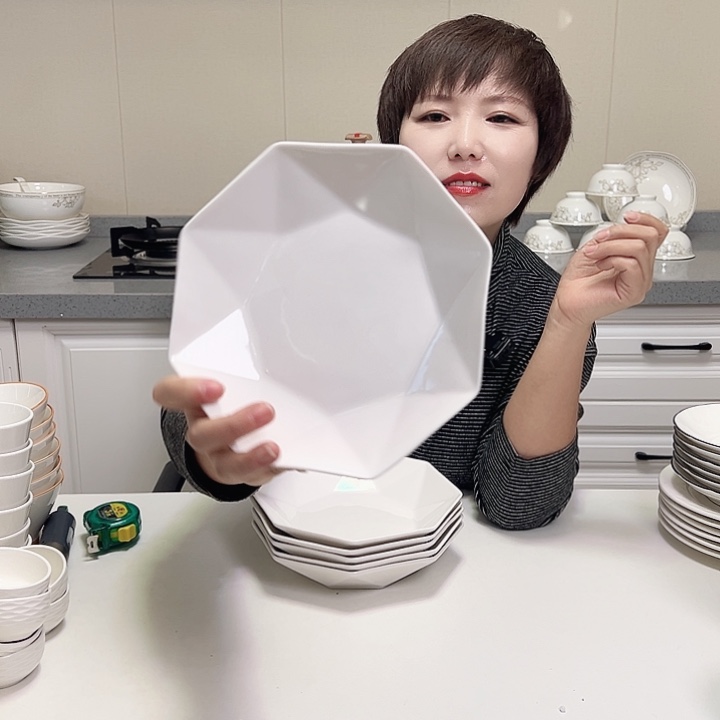 八角盘6个破损包赔不补发