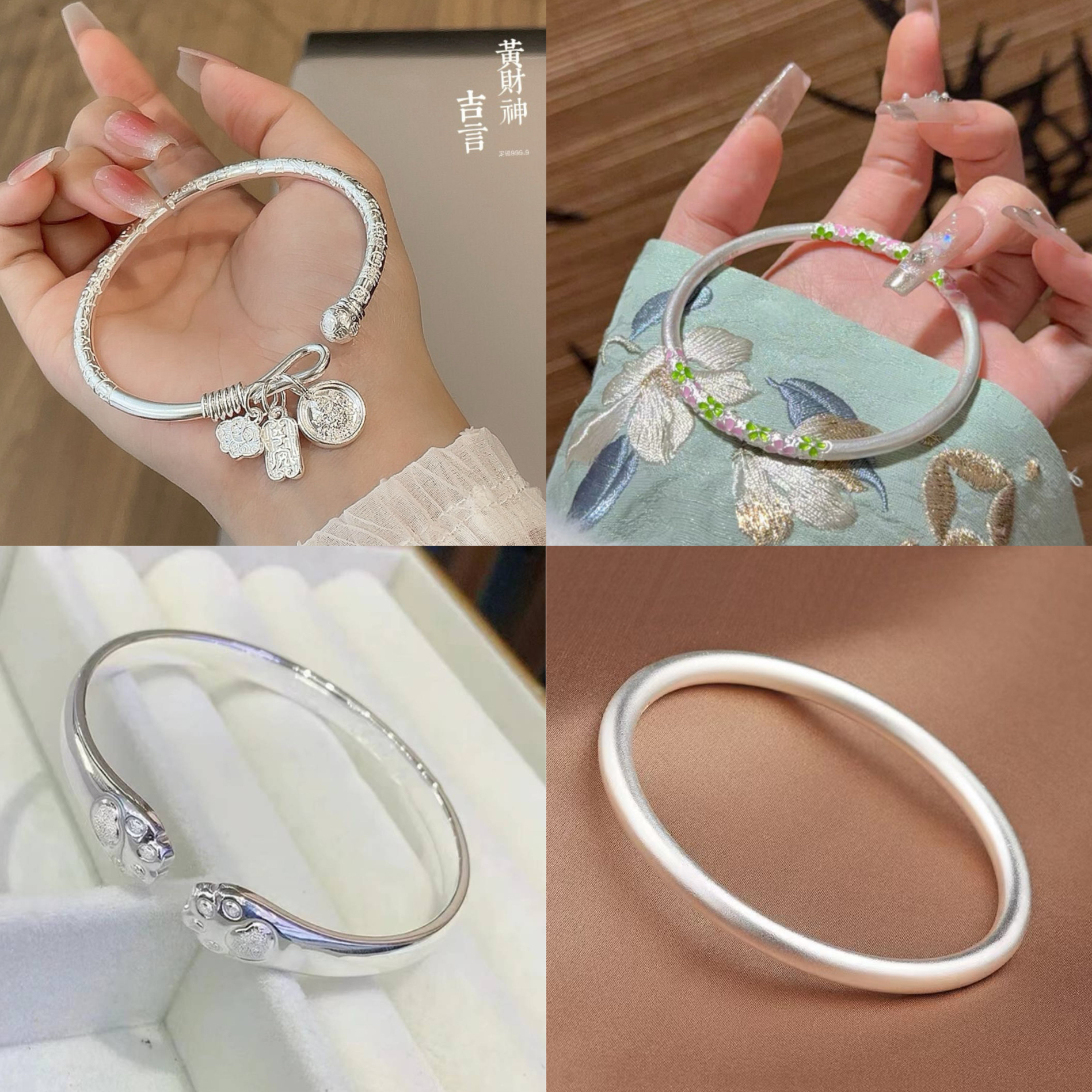 创意礼品手镯【对对碰】9999手镯手链项链时尚百搭XM