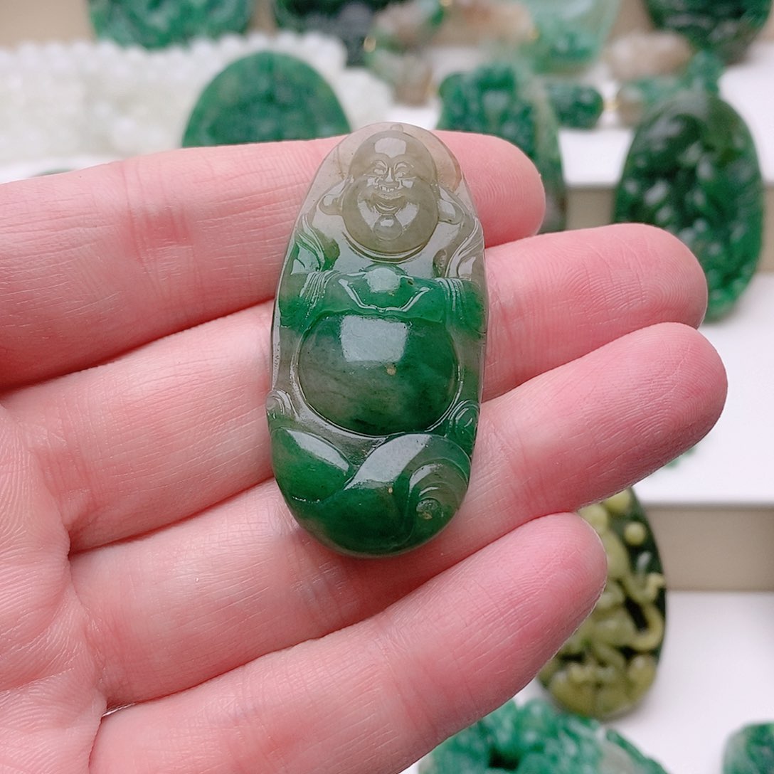 独山玉吊坠未镶嵌紫***?