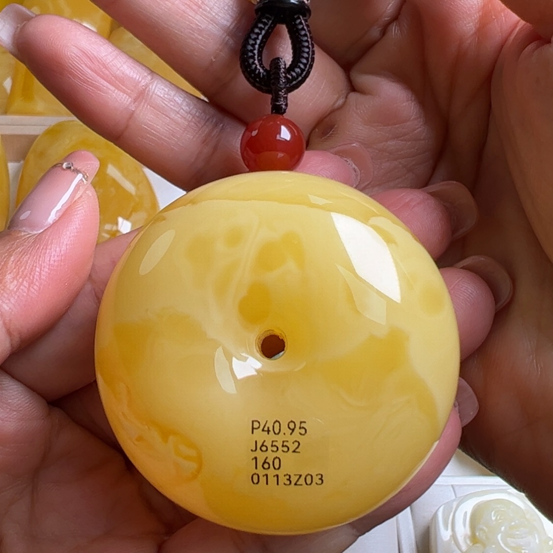 蜜蜡毛衣链未镶嵌无优化