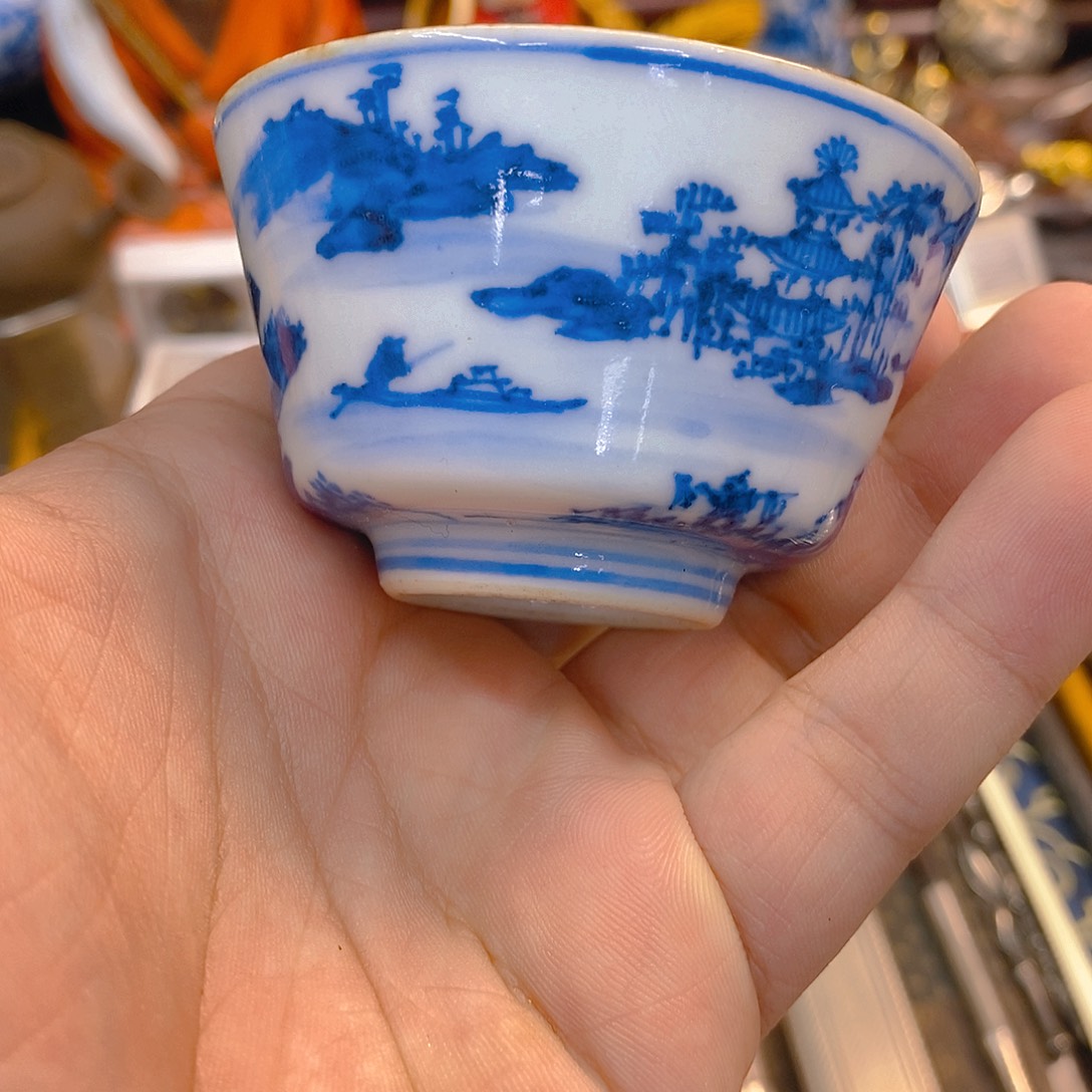 其他青花杯古美术