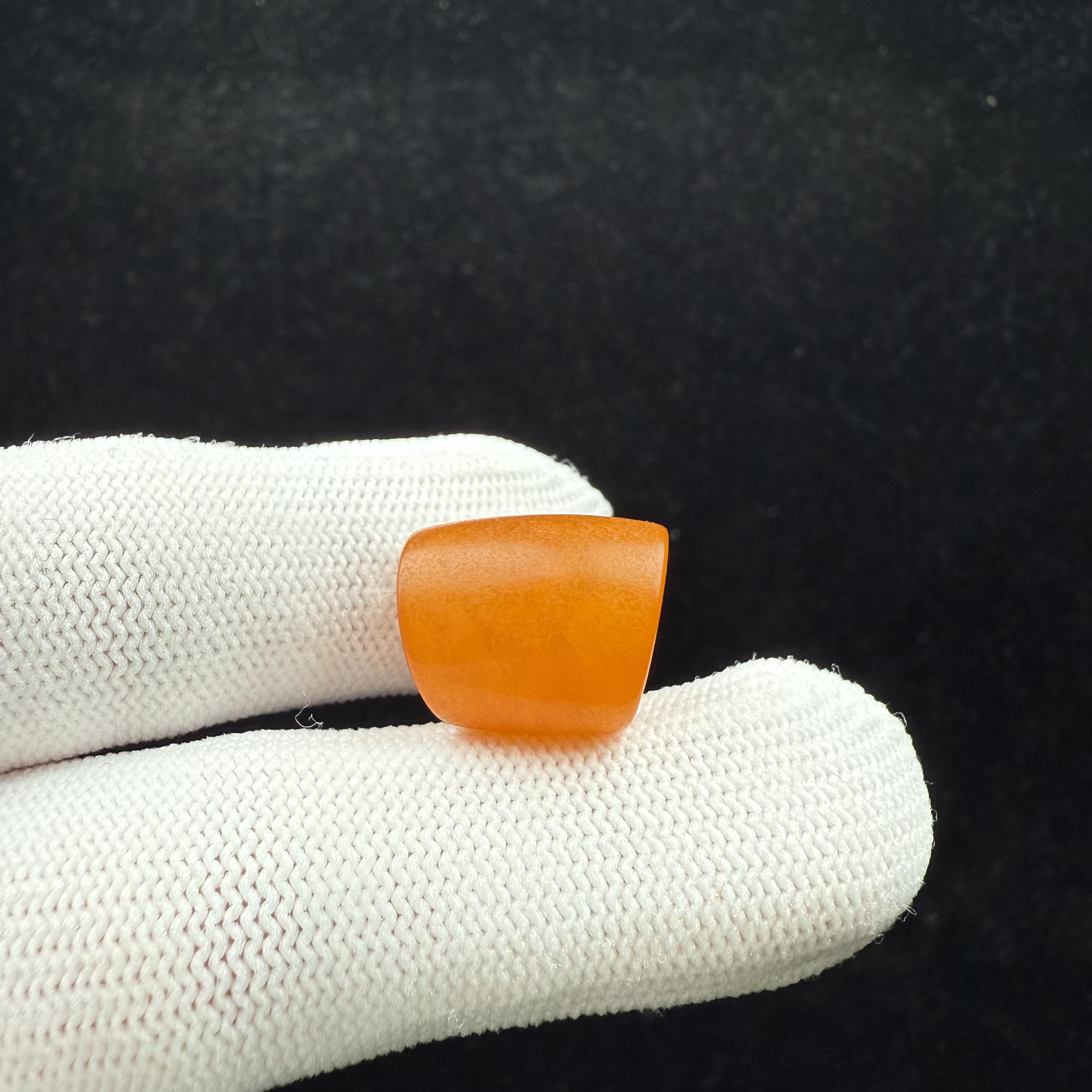 K4191天然蜜蜡 老蜡马蹄13.9*16.4mm支持复检 假一罚十