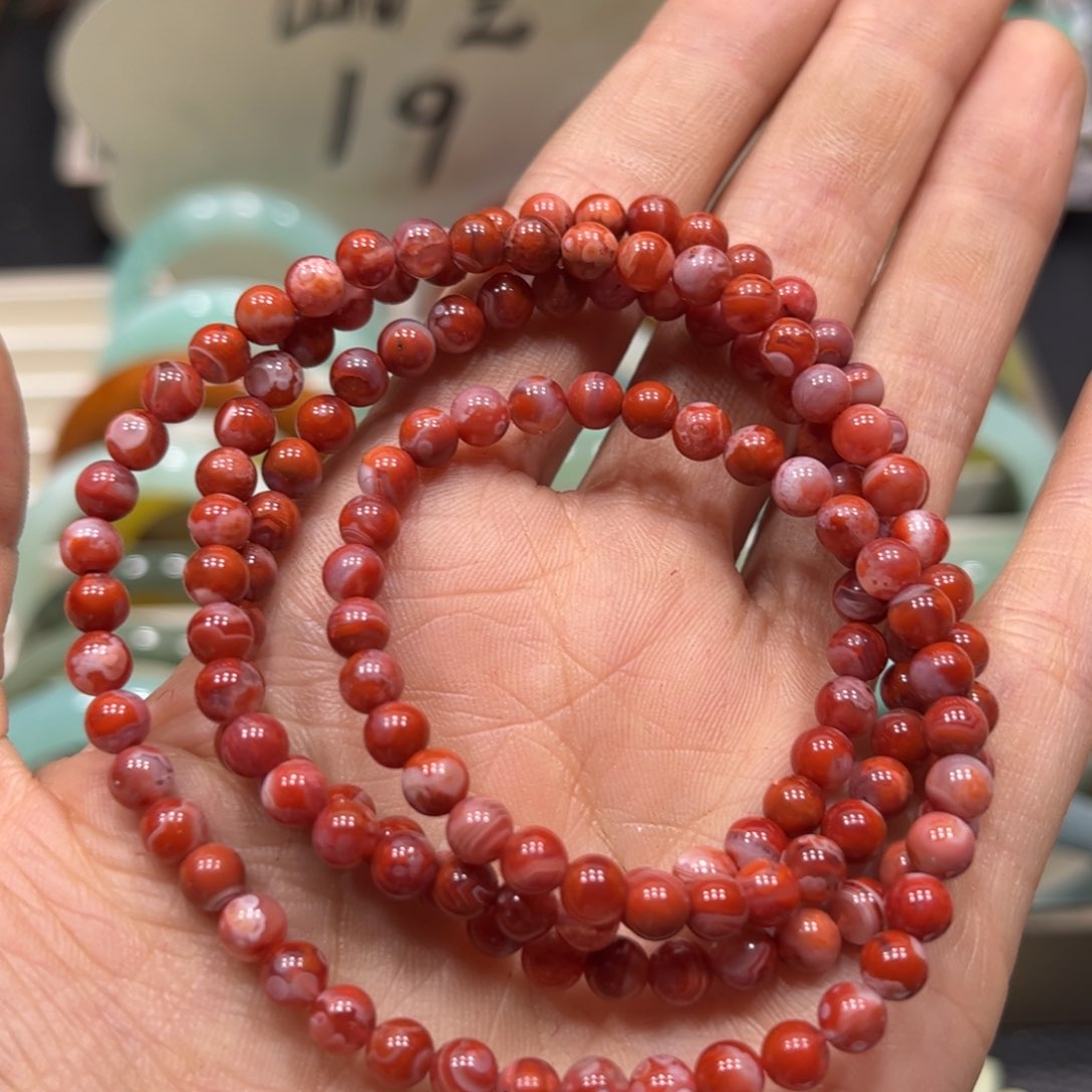 南红玛瑙手链未镶嵌