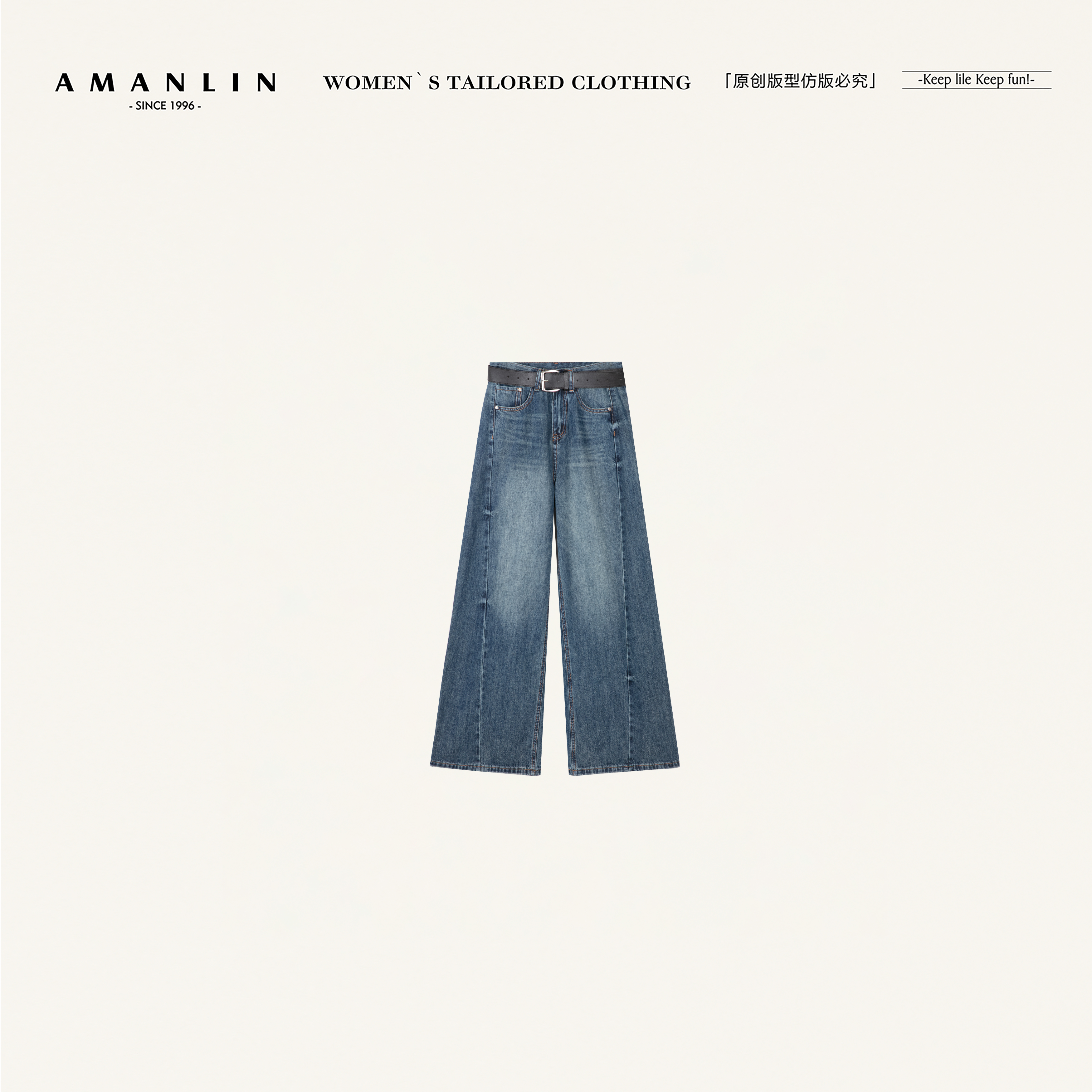 AMANLIN/阿谩琳牛仔裤Y601538