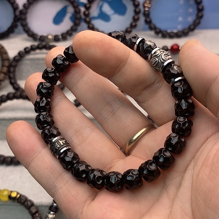 手串椰蒂98奶酪双配饰黑金