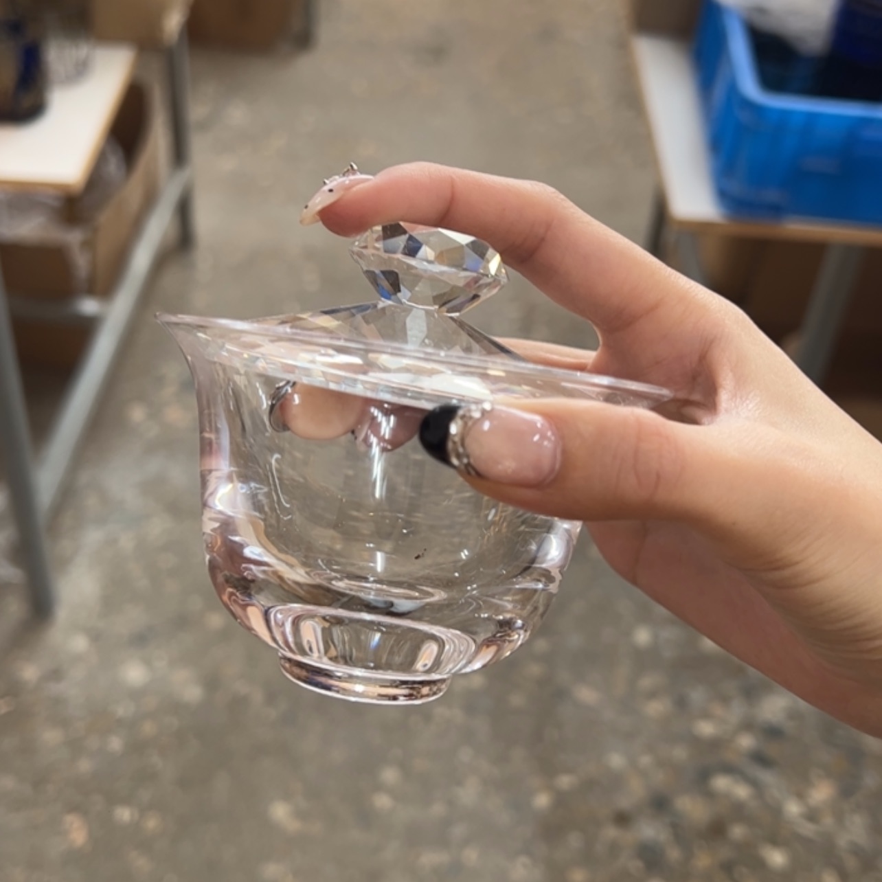 【闪购商品】水晶盖碗一个……