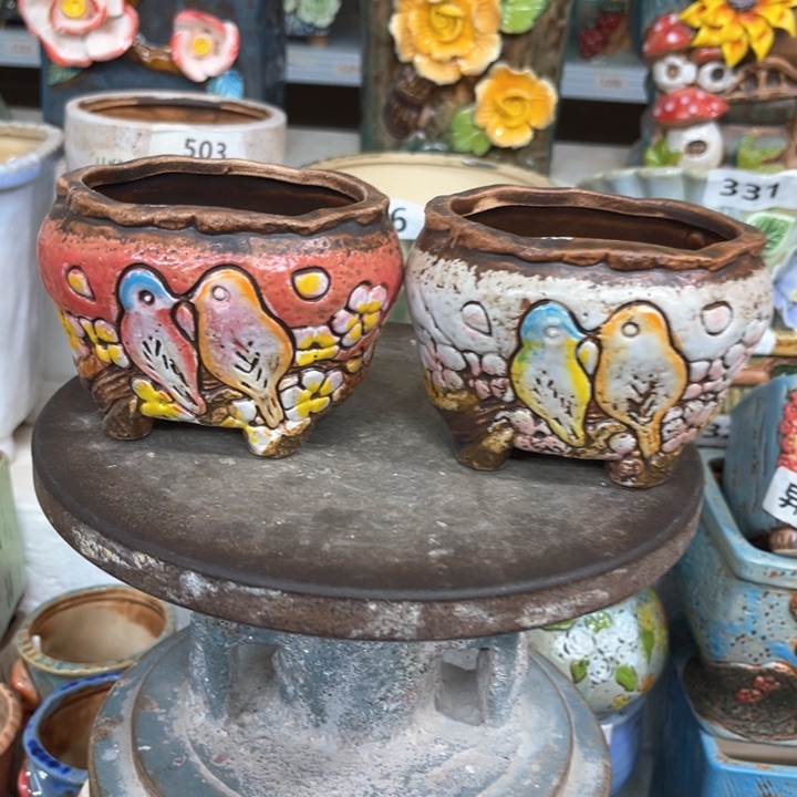 紫砂花盆粗陶材质多肉花盆