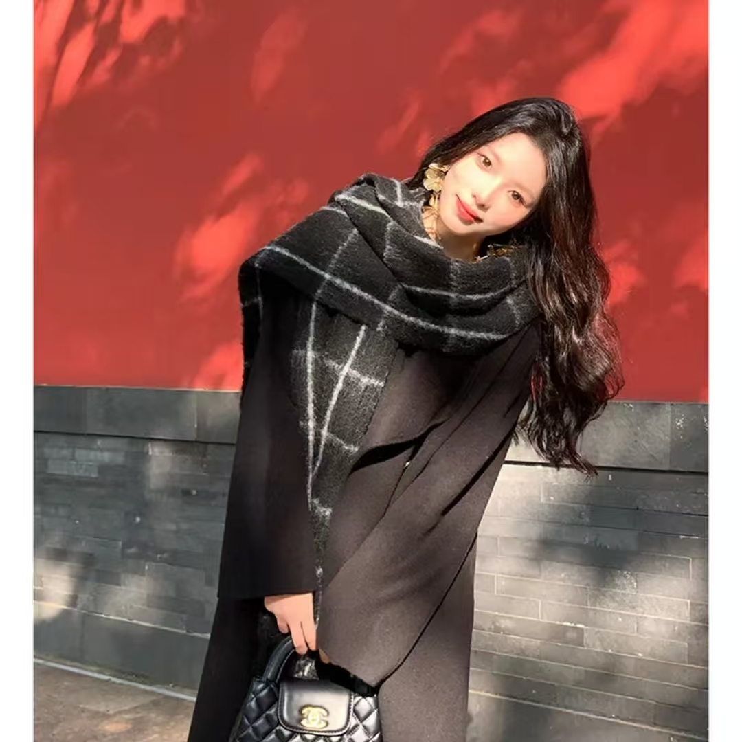 【花姐专属】航邦祺山羊绒深冬独特富家千金感大衣BQC2509金属扣