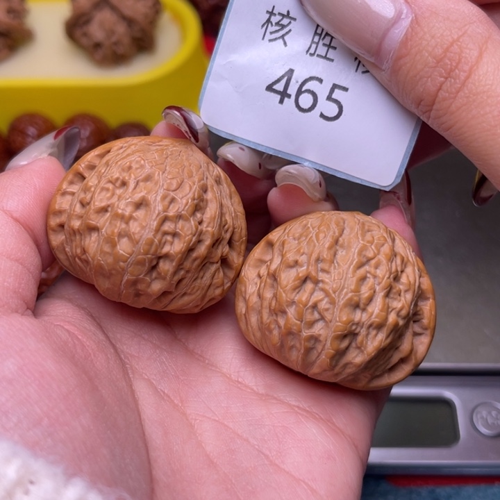 文玩核桃把件铁锤37.465