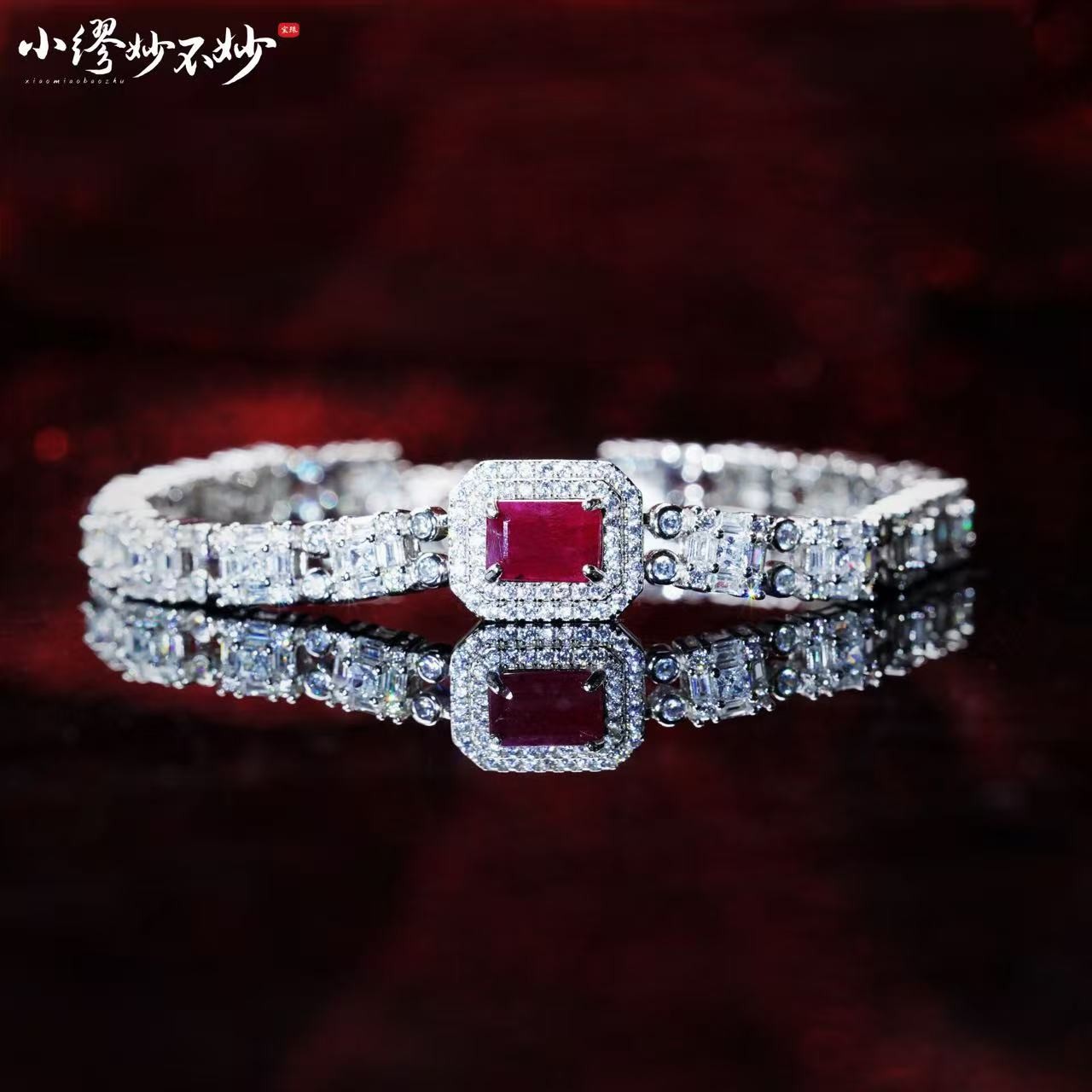 SJ3749色卡/ Pigeon Blood /VVD红宝石手链