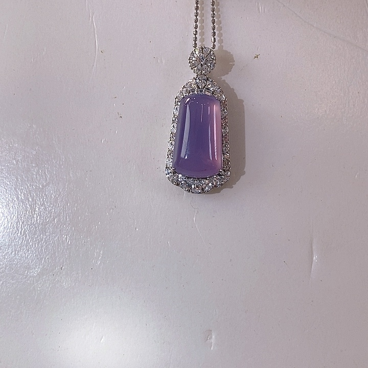 玛瑙/玉髓吊坠(不含链)银S925镶嵌