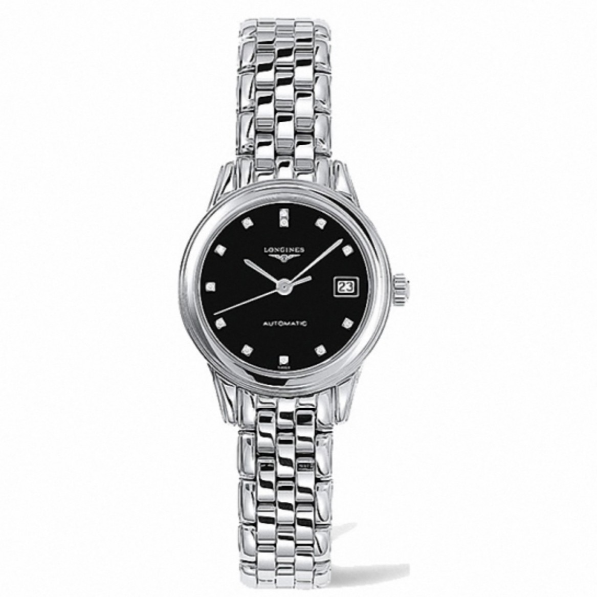 99新 Longines/浪琴    浪琴 军旗系列 自动机械机 精钢女士26mm