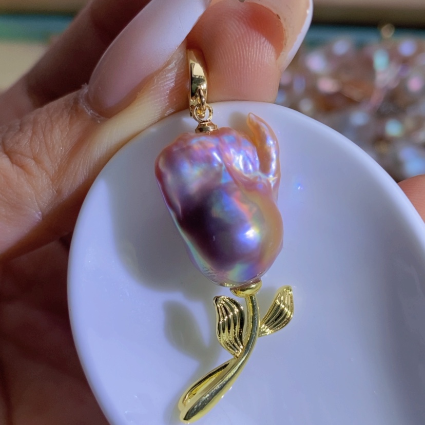 【闪购商品】淡水珍珠天然珍珠（微瑕）合金