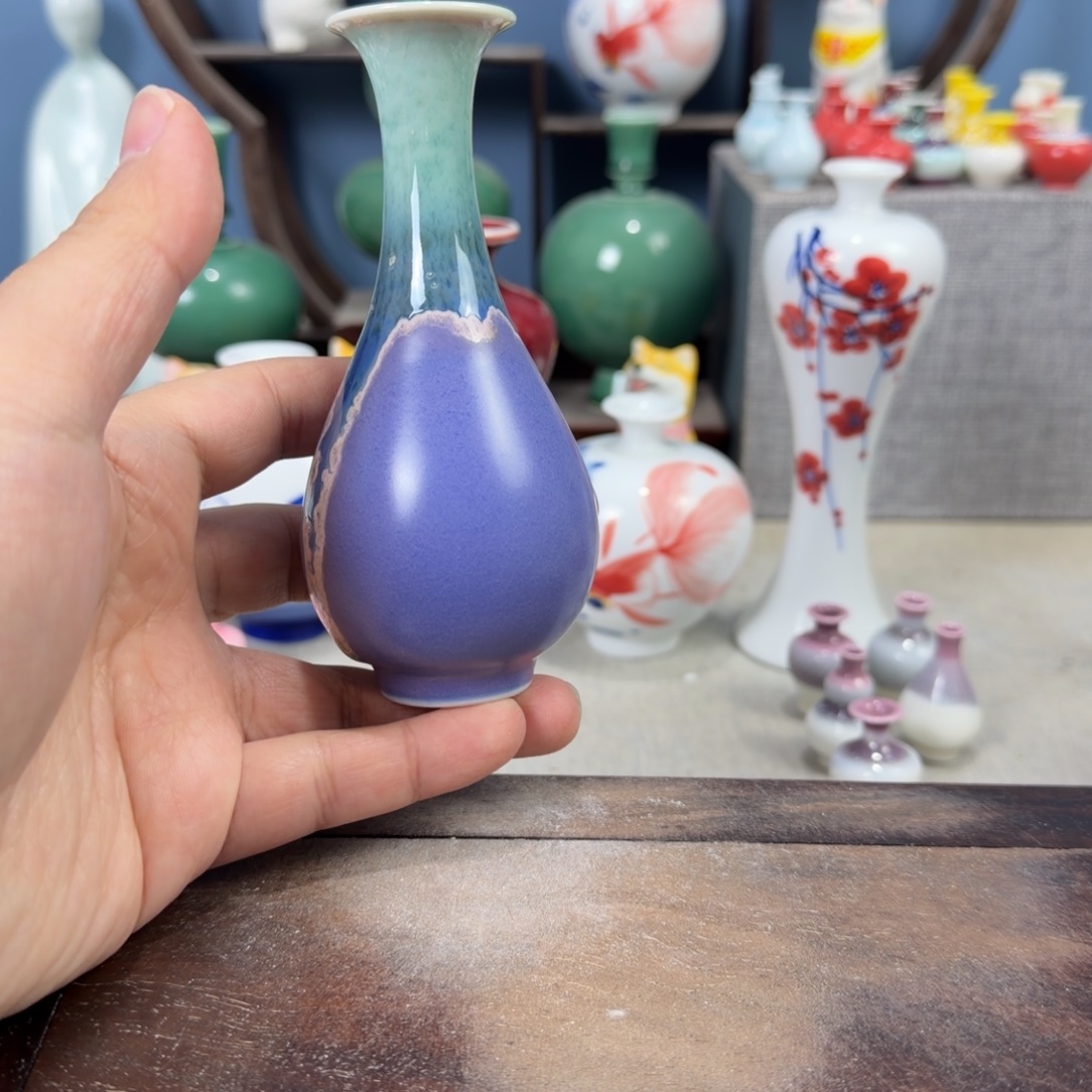 陶瓷手工小花器摆件
