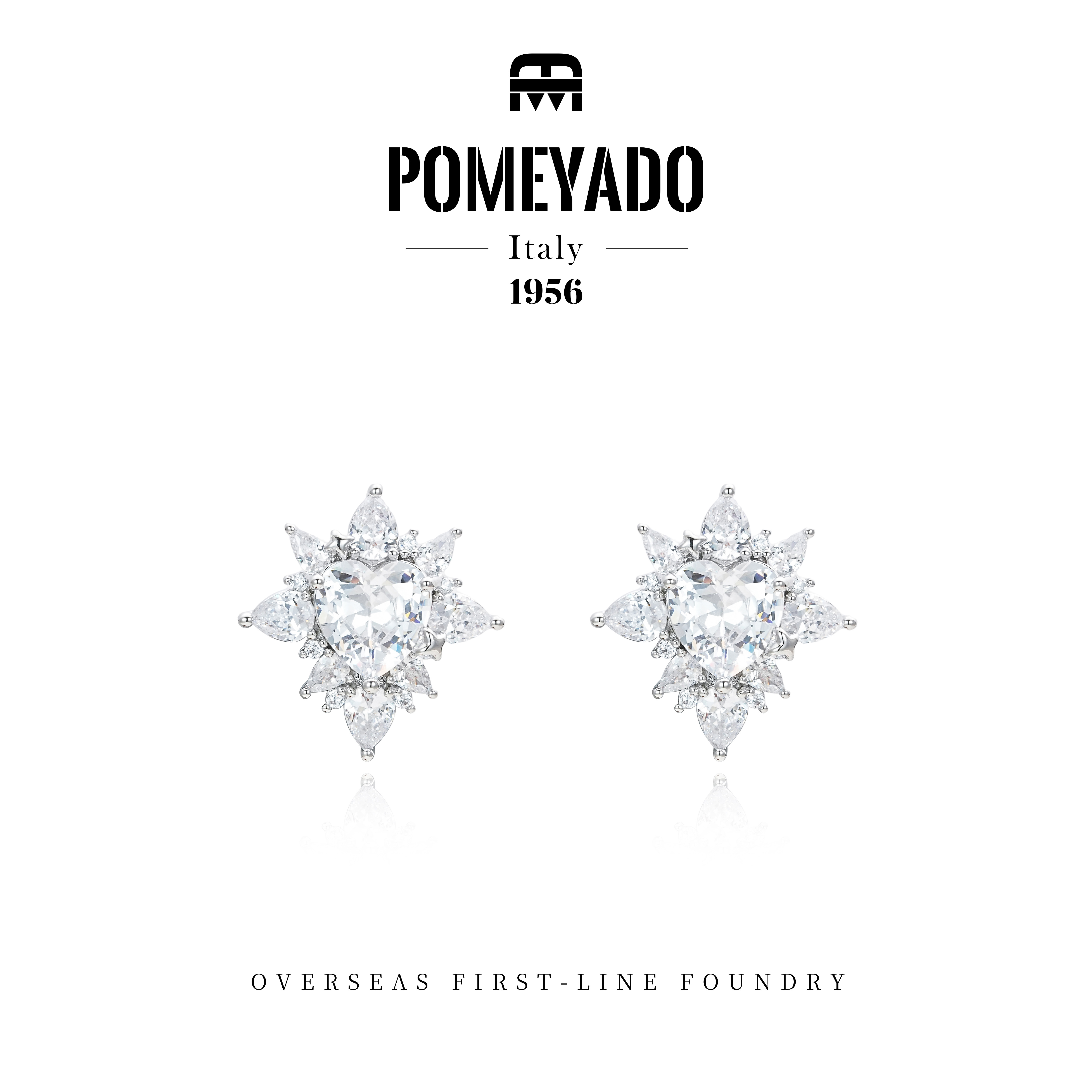 POMEYADO★雪花绽放氛围感百搭耳钉 G0240