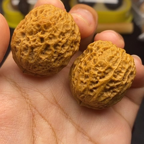 文玩核桃把件35尺秤砣