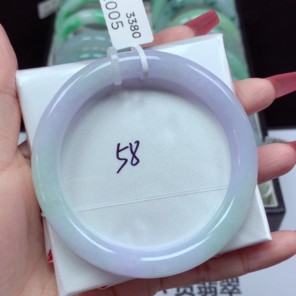 【闪购商品】翡翠手镯未镶嵌朱****7