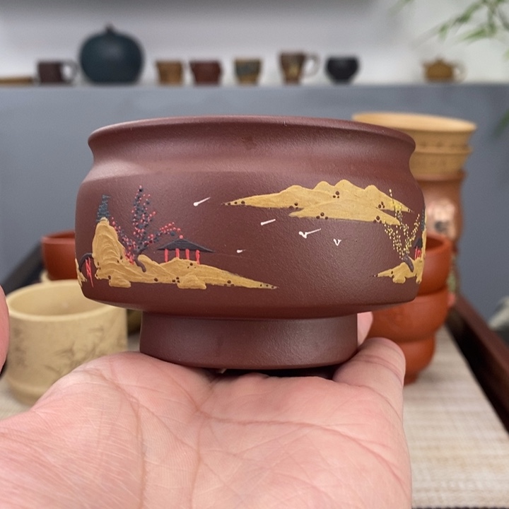 紫砂茶杯宜兴紫砂主人杯