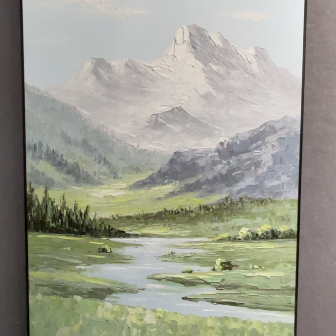 油画油画作品欣赏70.100带铝合金框