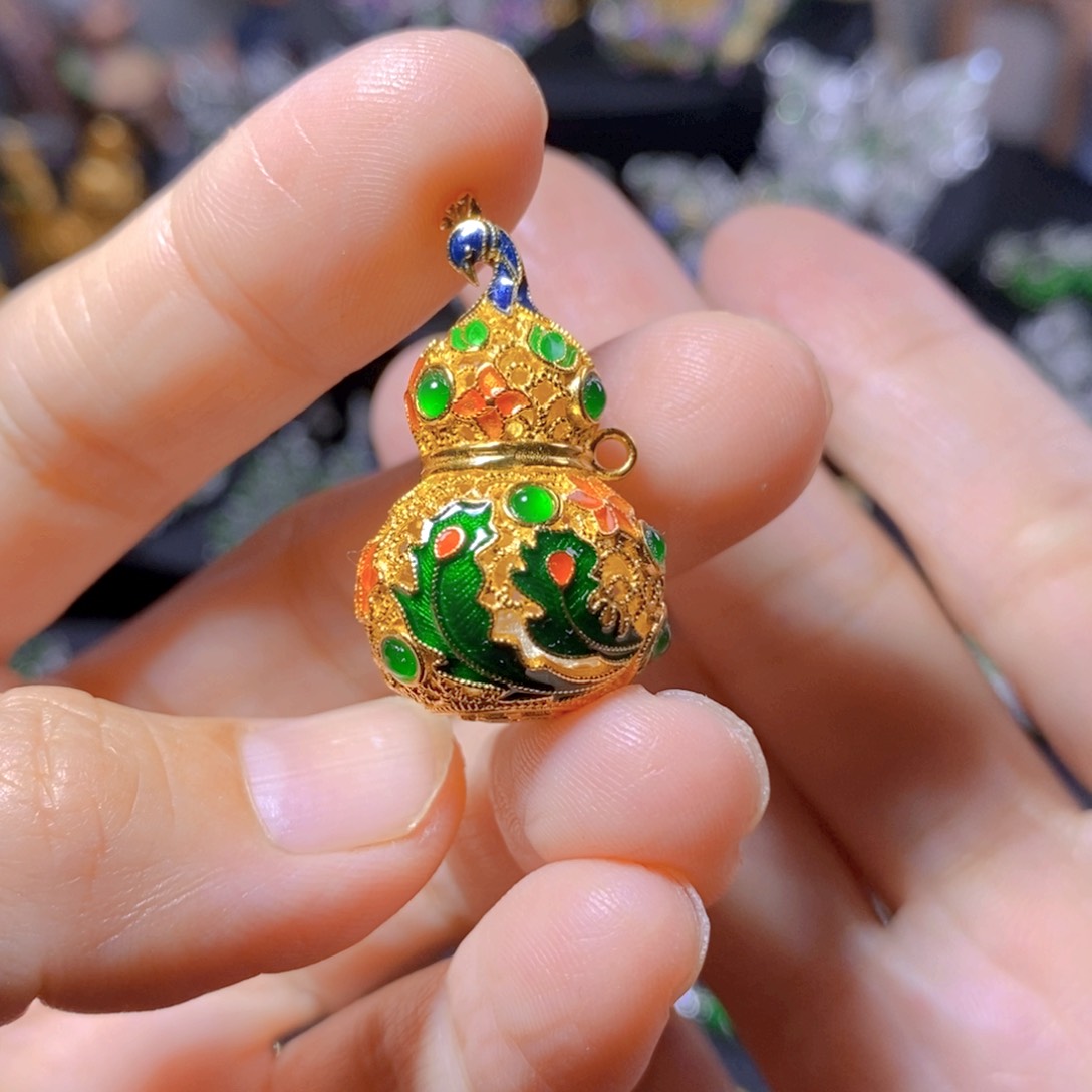 翡翠银S925镶嵌颈饰天然翡翠