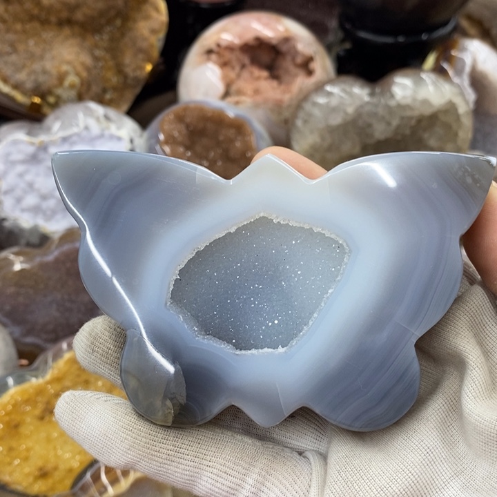 未镶嵌紫晶珠宝半成品