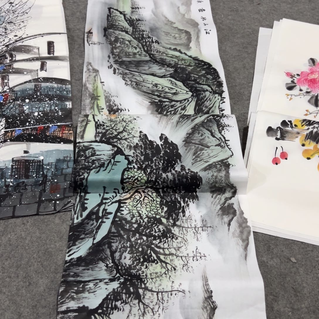 国画国画作品画心一张