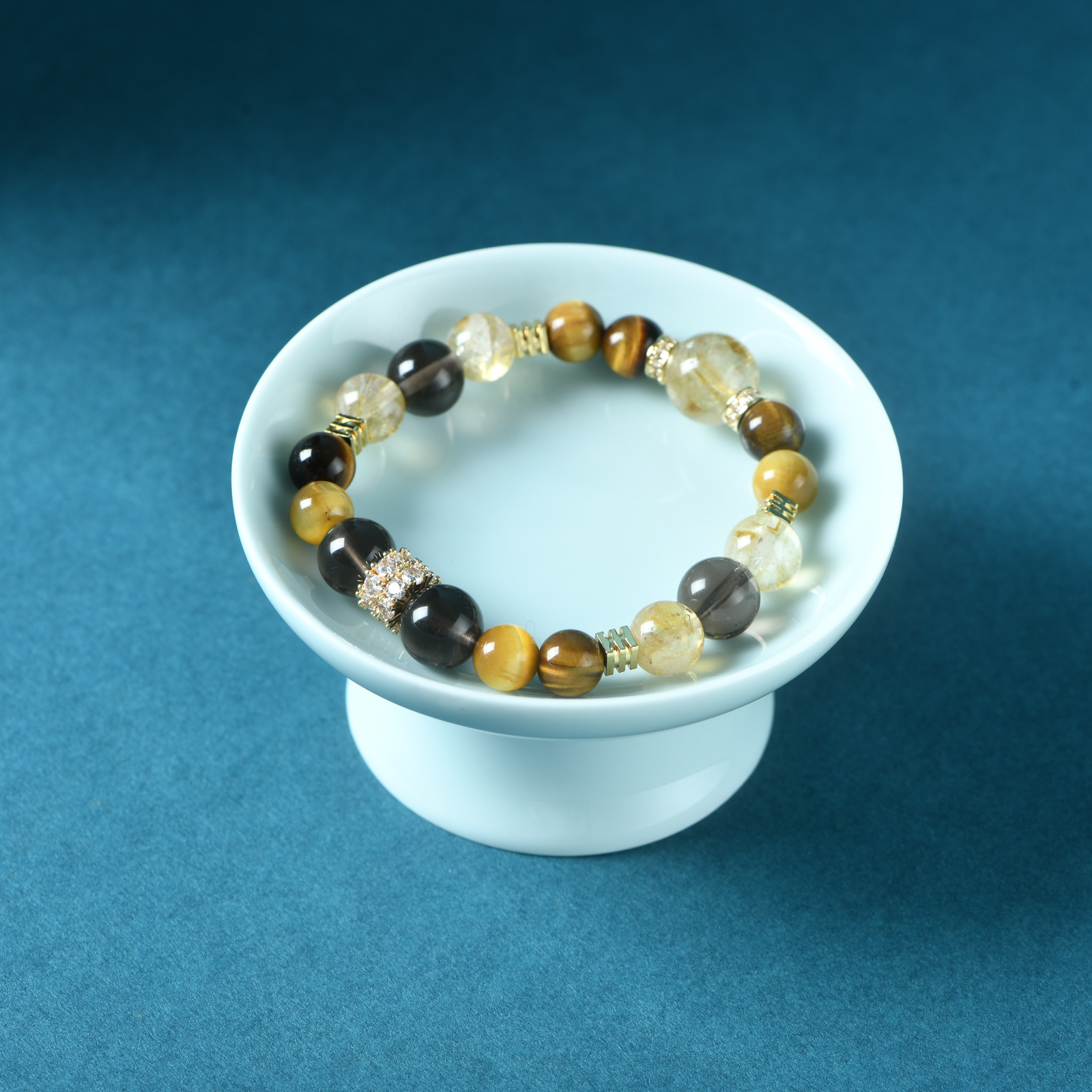 黄塔晶金霸多宝多金手链