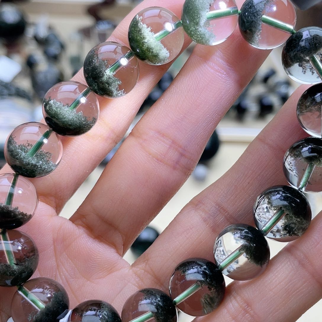 水晶手链未镶嵌绿幽灵高货12