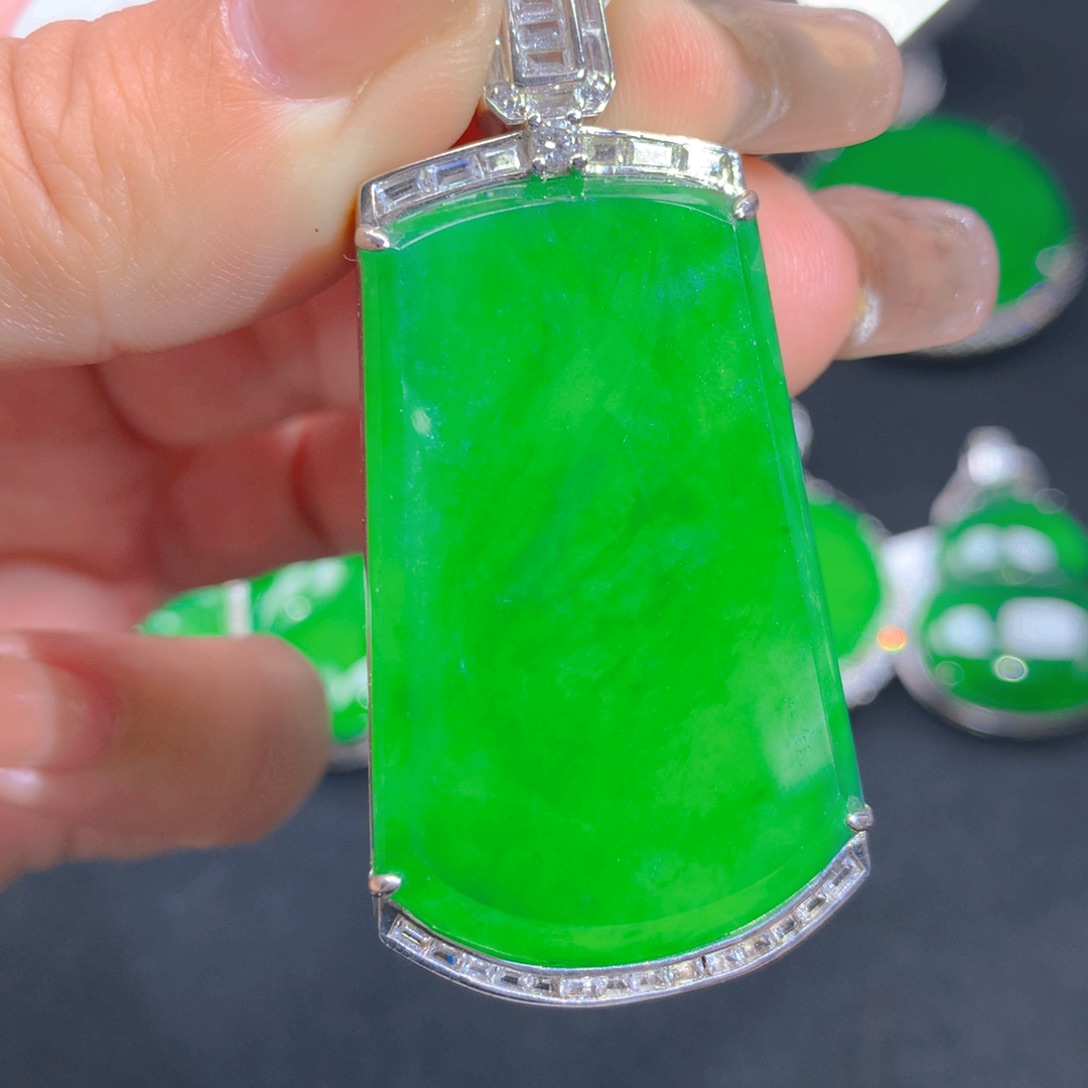 翡翠颈饰银S925镶嵌1111111111