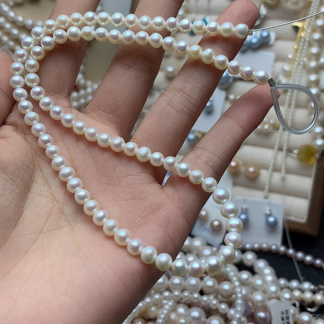 淡水珍珠4-5未镶嵌w25拆手链