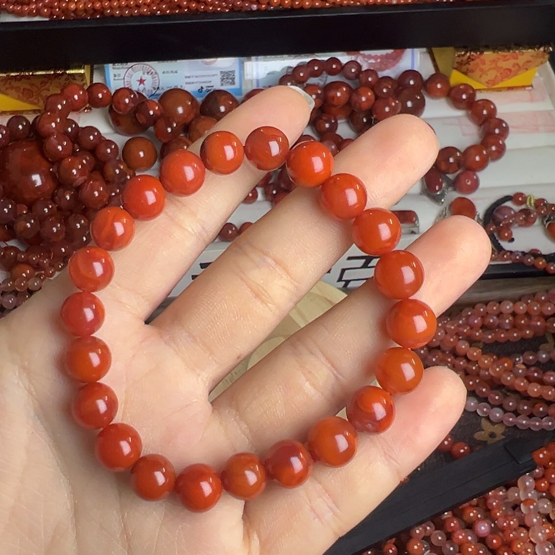 未镶嵌手串南红玛瑙