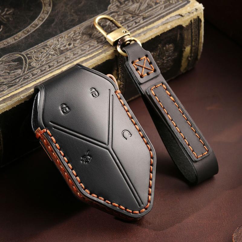 适用比亚迪方程豹钥匙套豹5领航旗舰版专用汽车壳包扣改装配件男