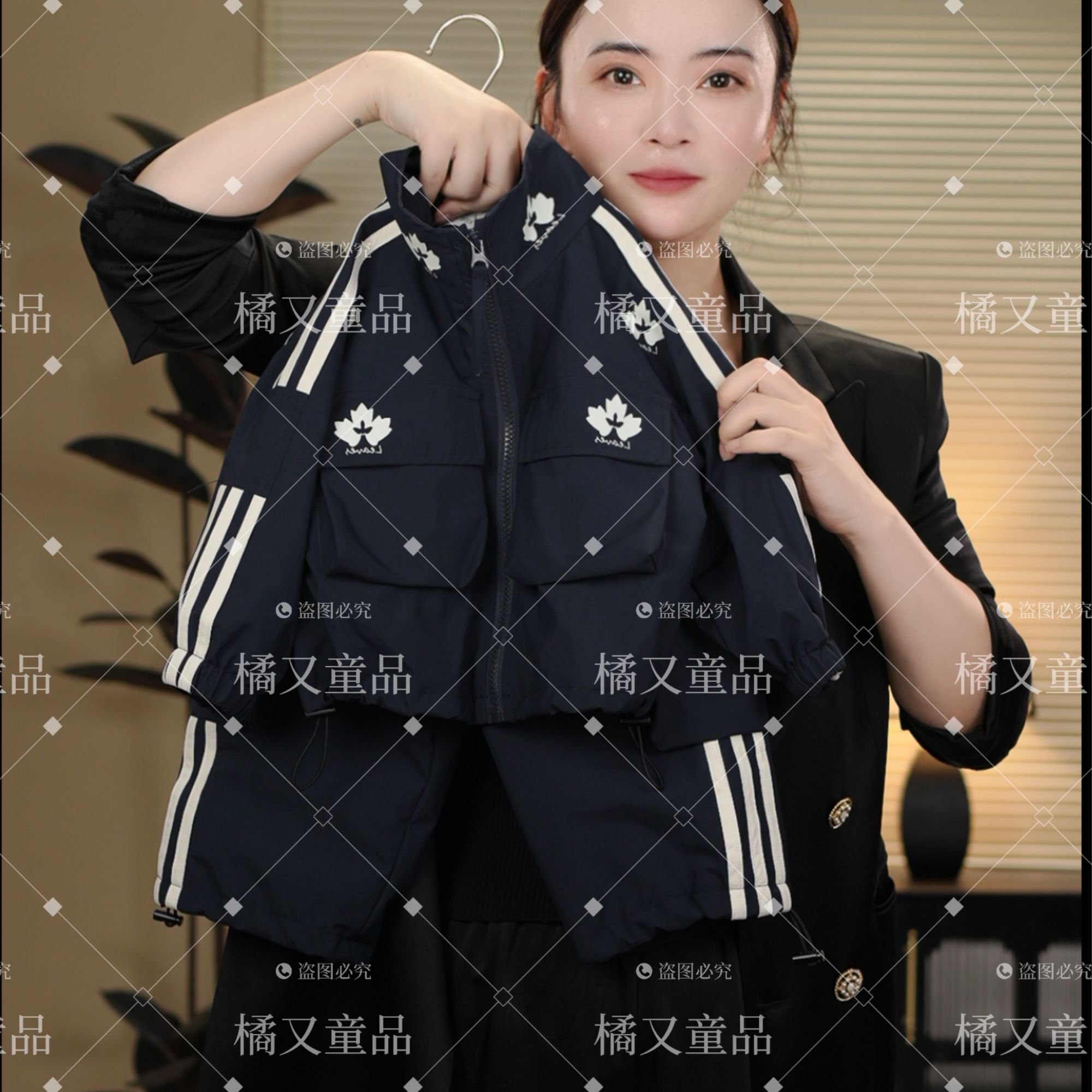 【现货清新】2024秋季新品运动风潮流休闲长袖男女童儿童套装28086