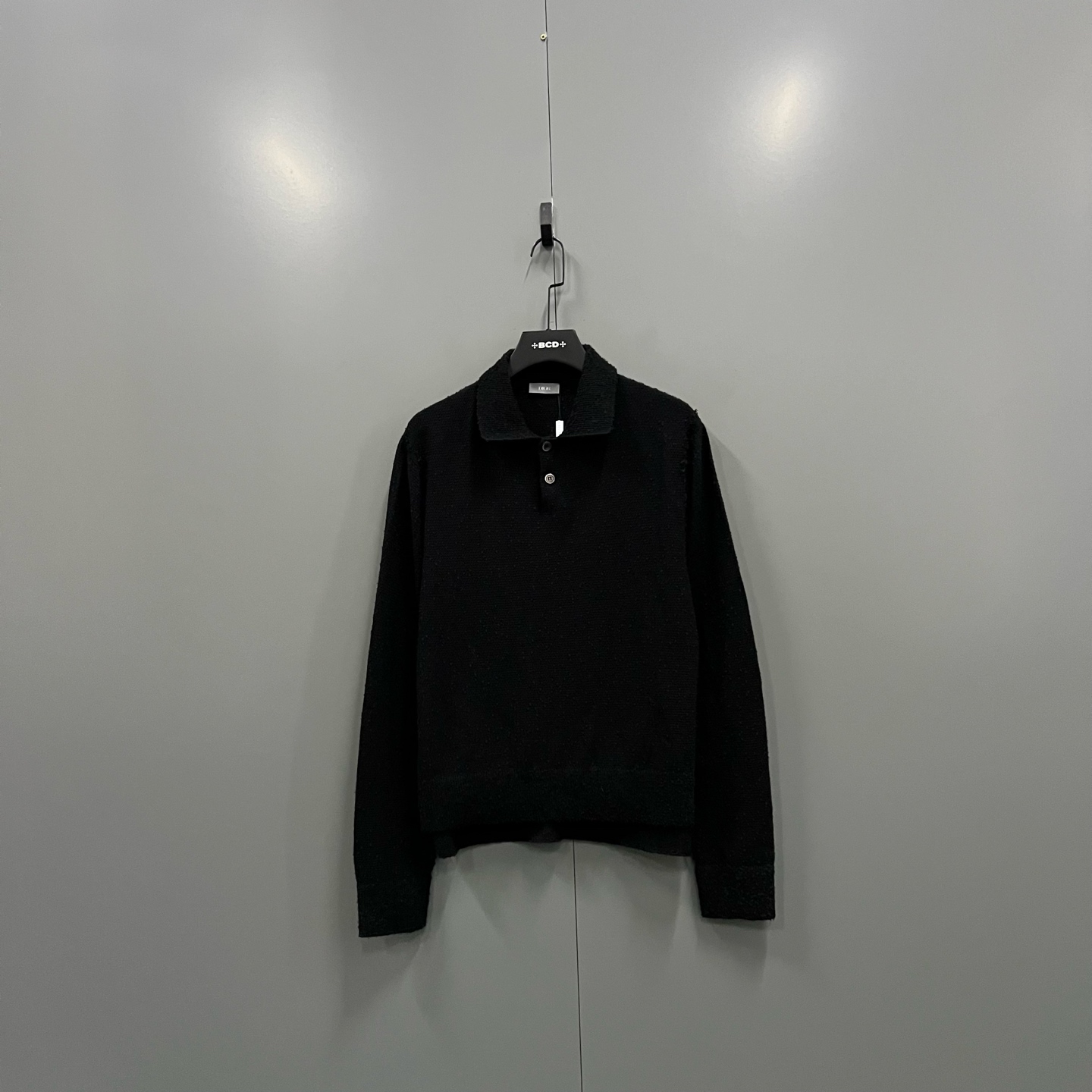未使用 DIOR/迪奥 c808  黑色小图案刺绣针织衫 S码 017147