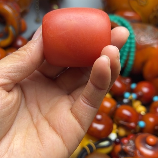 琥珀（花珀）手串未镶嵌蜜蜡