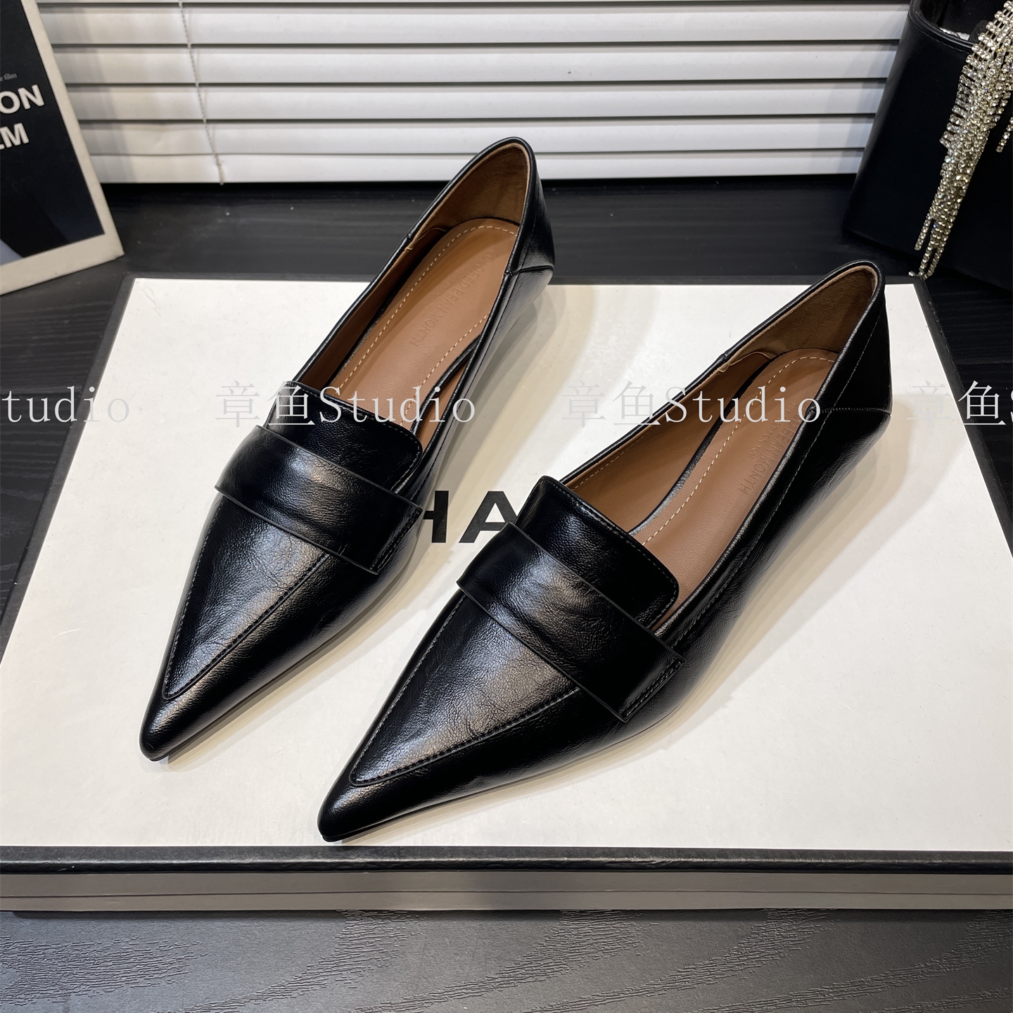 欧美风职场高跟鞋2025春秋细跟小皮鞋尖头单鞋气质通勤职业女鞋