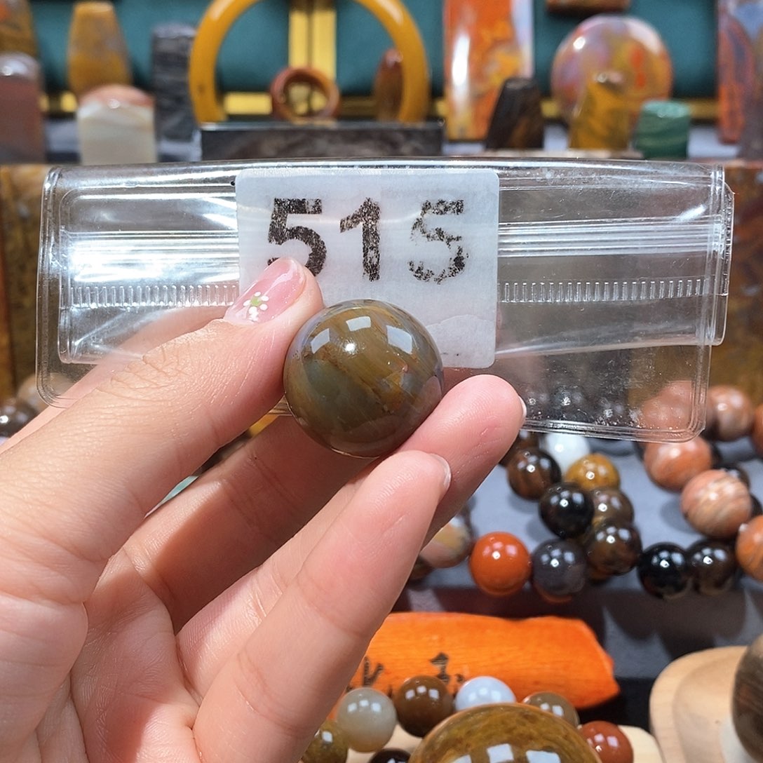 硅化玉天然北票硅化玉珠子未镶嵌天然北票硅化玉珠子
