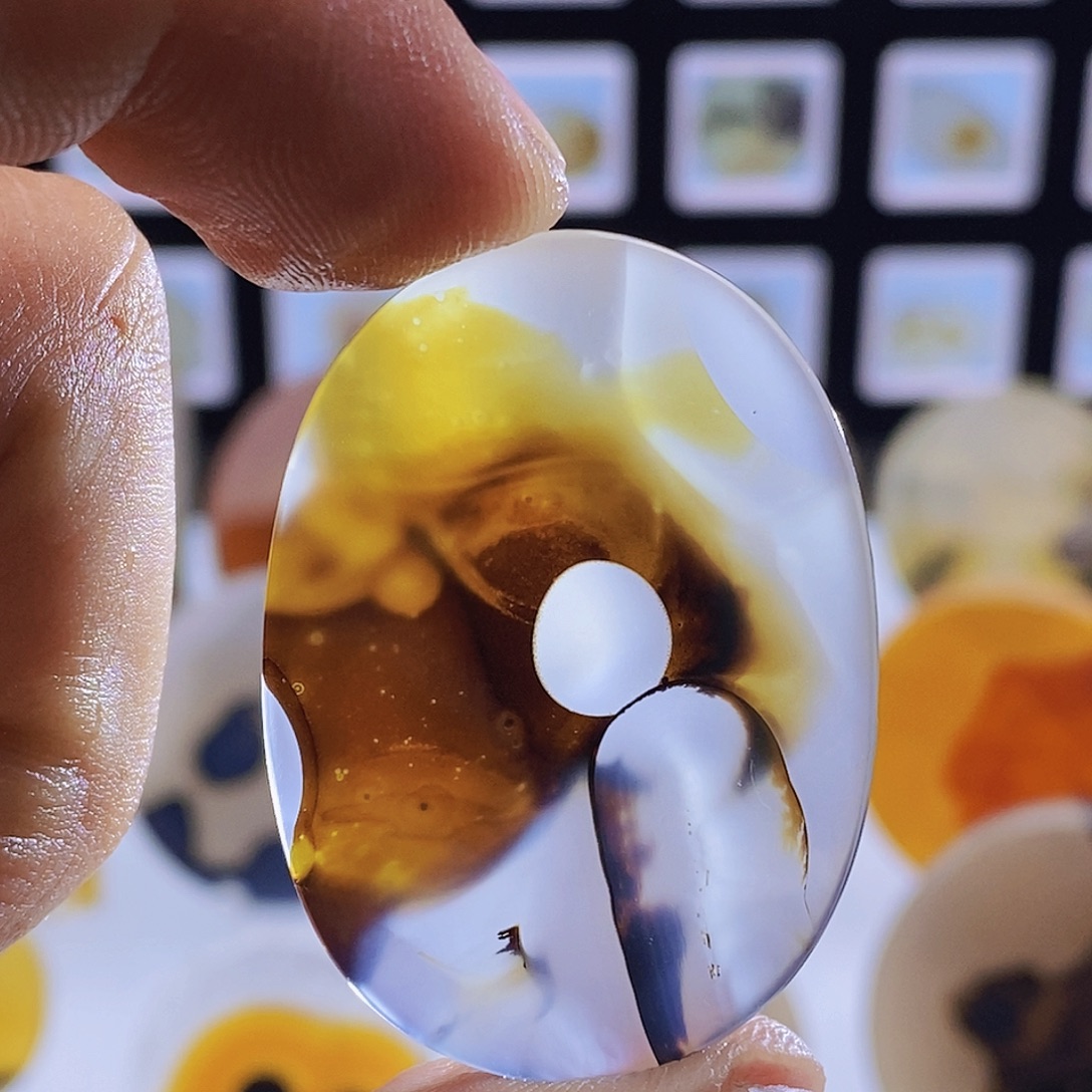 玛瑙/玉髓未镶嵌吊坠(不含链)410