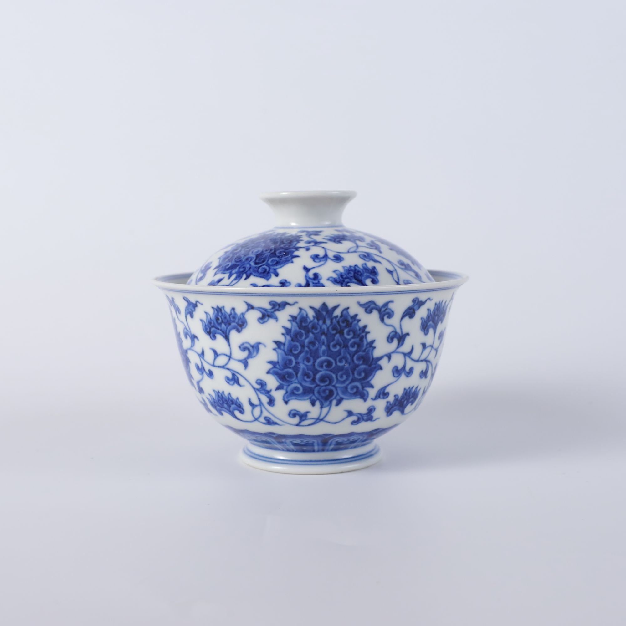 【晓隐拟古】西番莲二才盖碗 | 周大乐优选