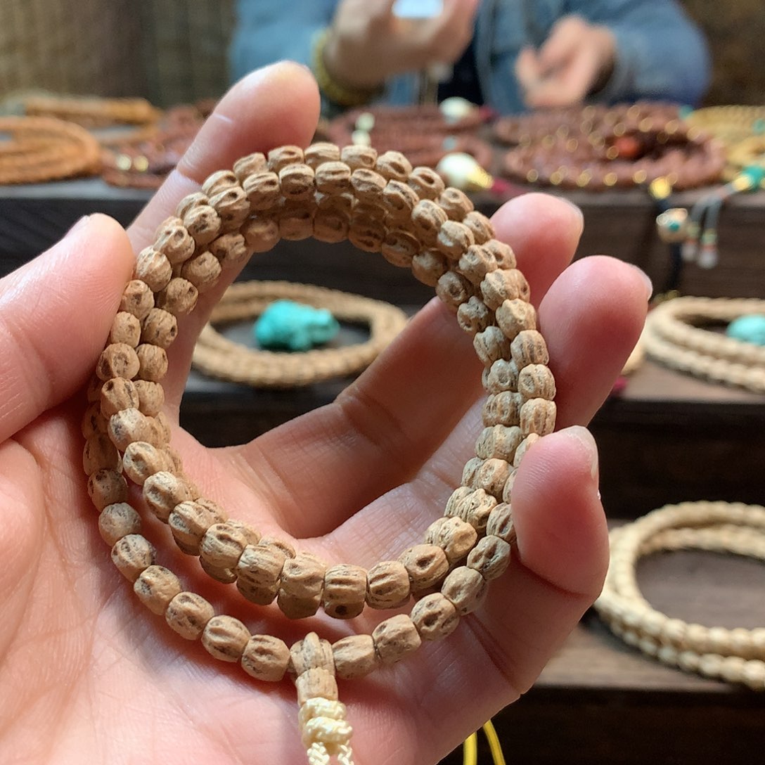 柏香籽/百香籽吊坠粉皮红油直桶顺