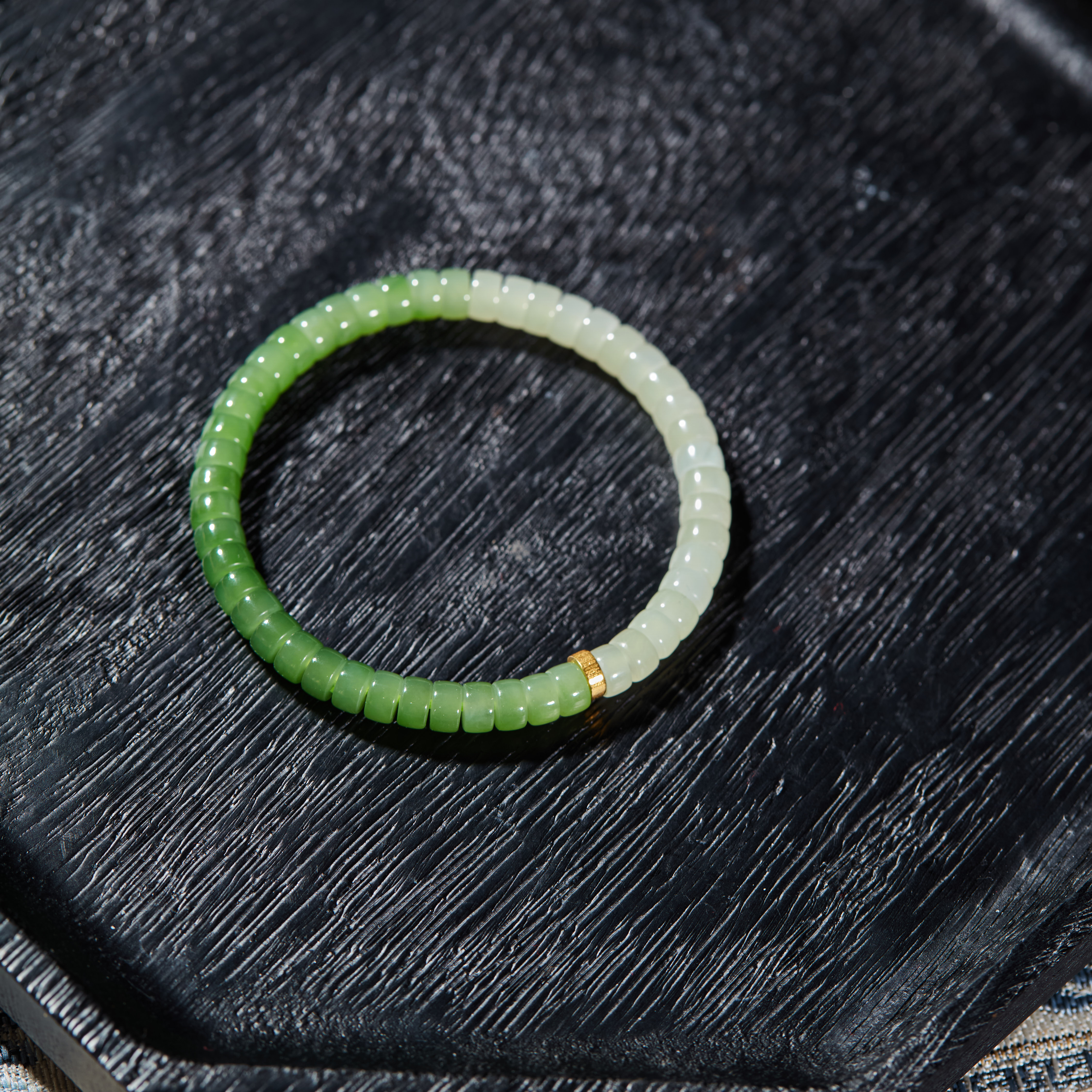 【云上雅岚】千雪丨C97708-18K和田玉手串-6mm-多样性发一件