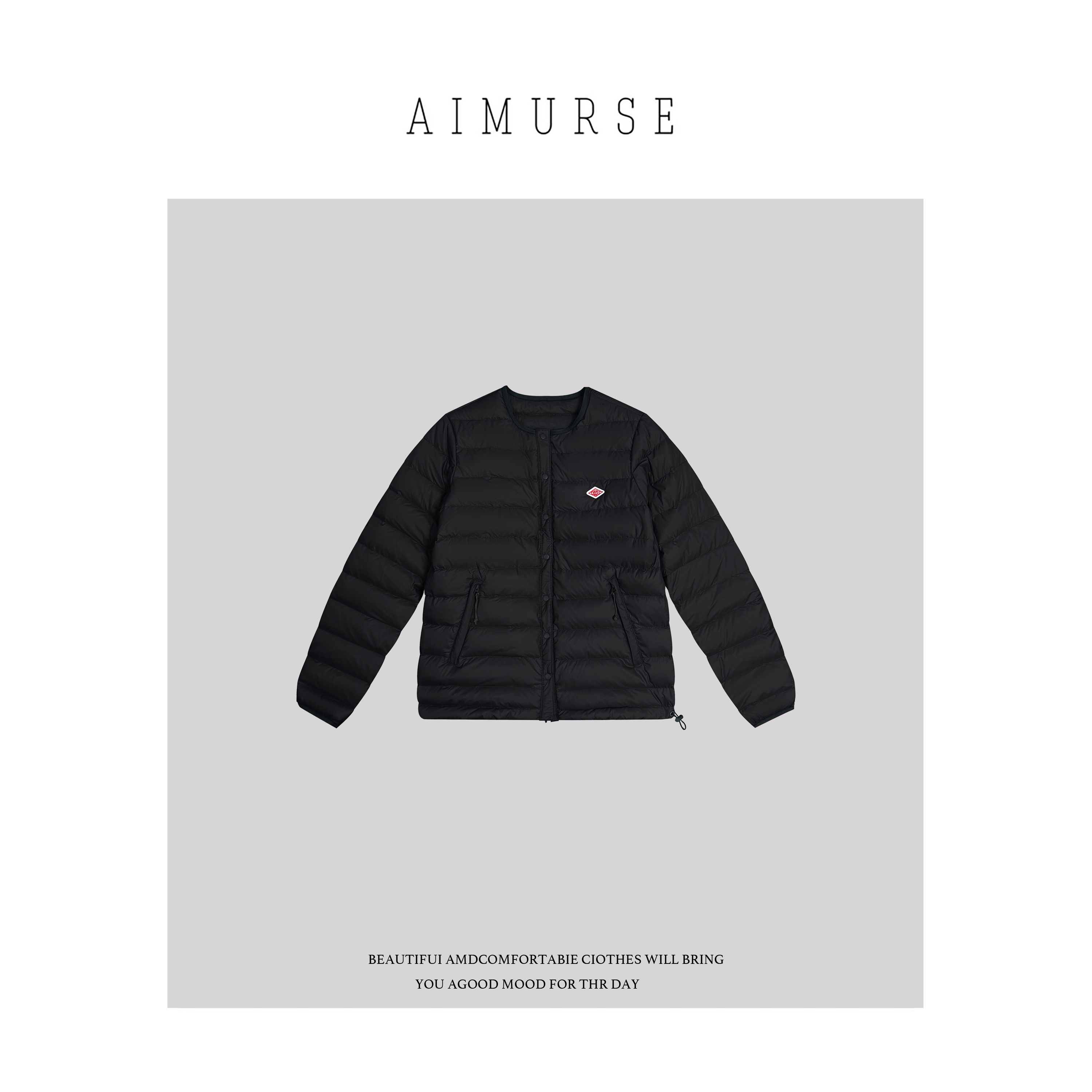AIMURSE【心动情书】小众设计师 冬季保暖百搭休闲鹅绒外套 AM70180