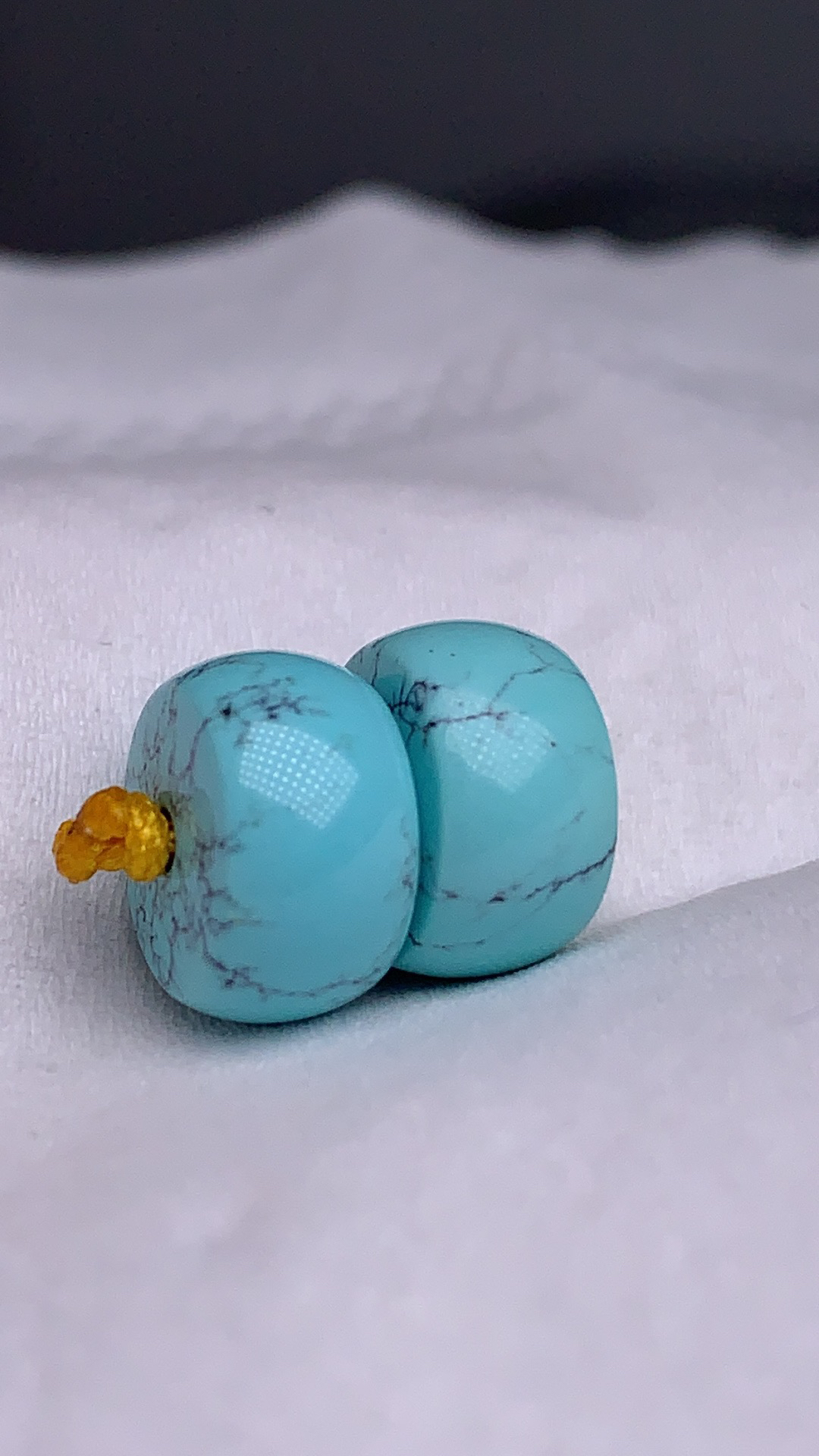 天然原矿绿松石直切