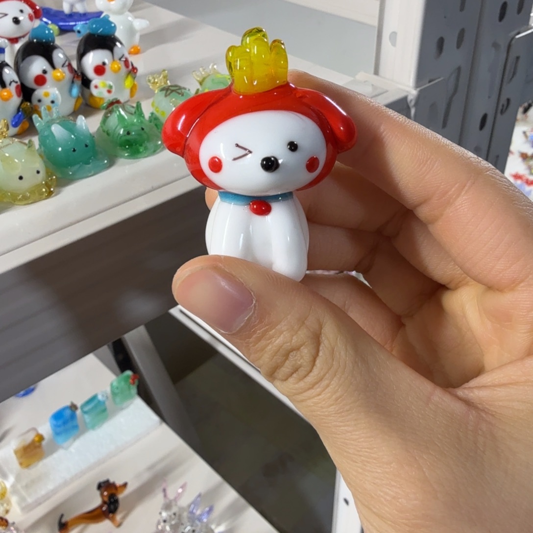 手工艺品琉璃薯条小狗
