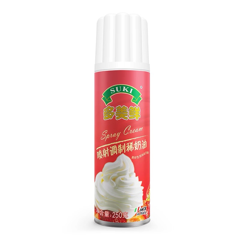 （10.16到期）2瓶意大利进口多美鲜喷射型稀奶油250g