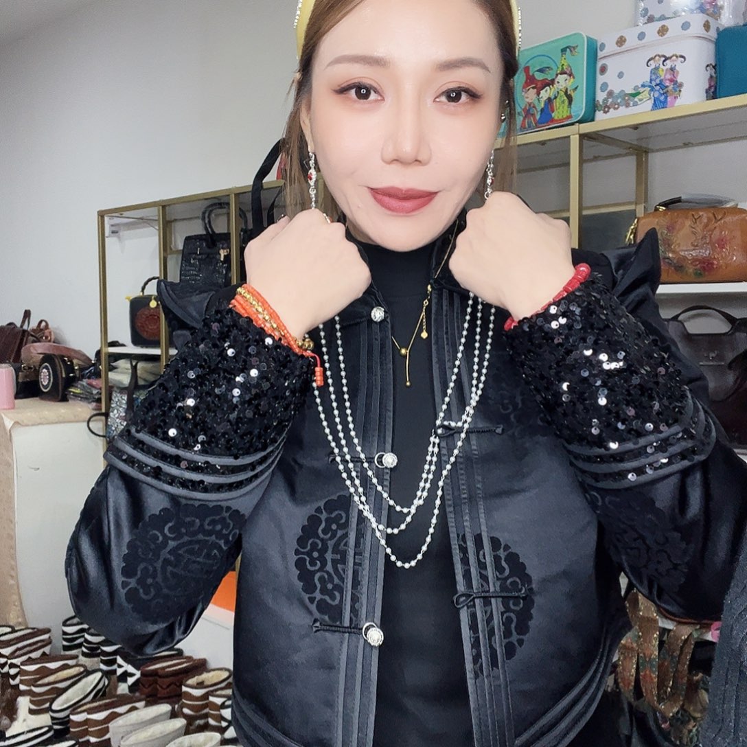 蒙古元素短款外套L