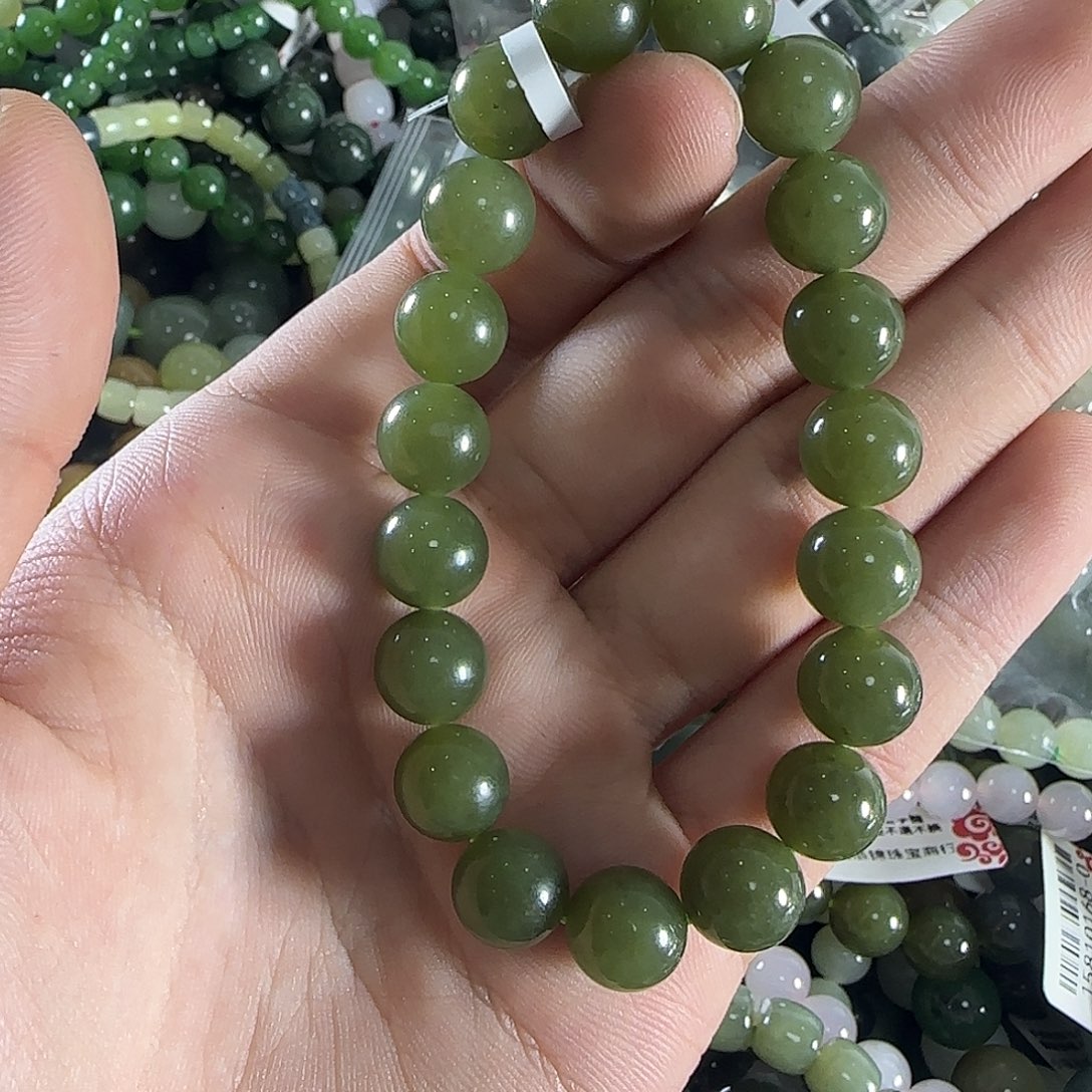 和田玉手链未镶嵌37