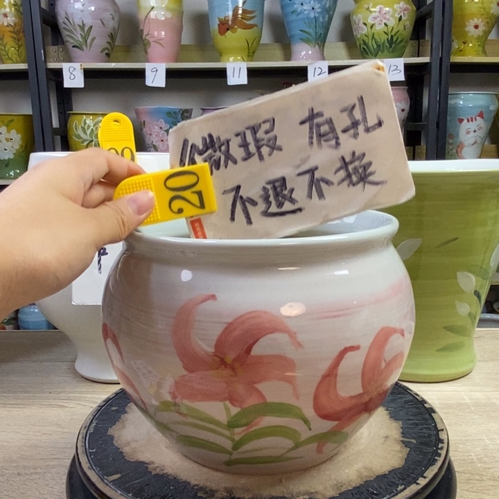景德镇高温陶瓷花盆